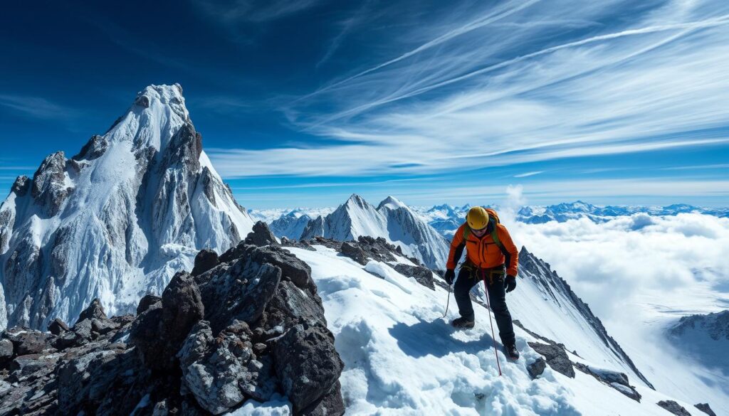 Bergsteiger in der Todeszone