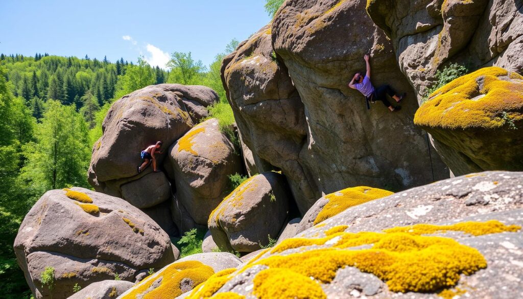 Bouldern in der Eifel