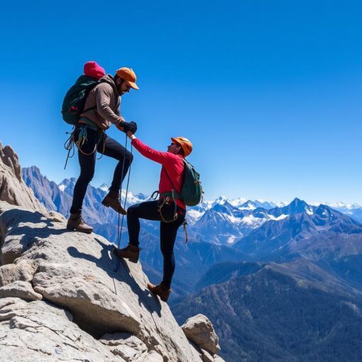 Die Rolle von Freundschaft und Teamwork beim Klettern