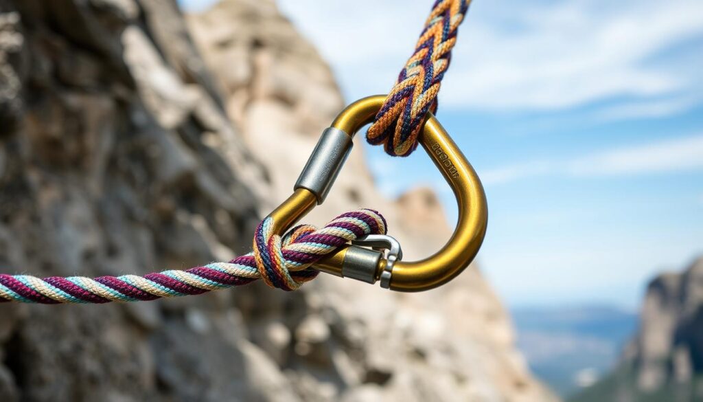 Fixierung des Seilkarabiners