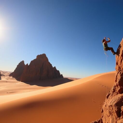 Kletterrouten in der Sahara: Ein Abenteuer