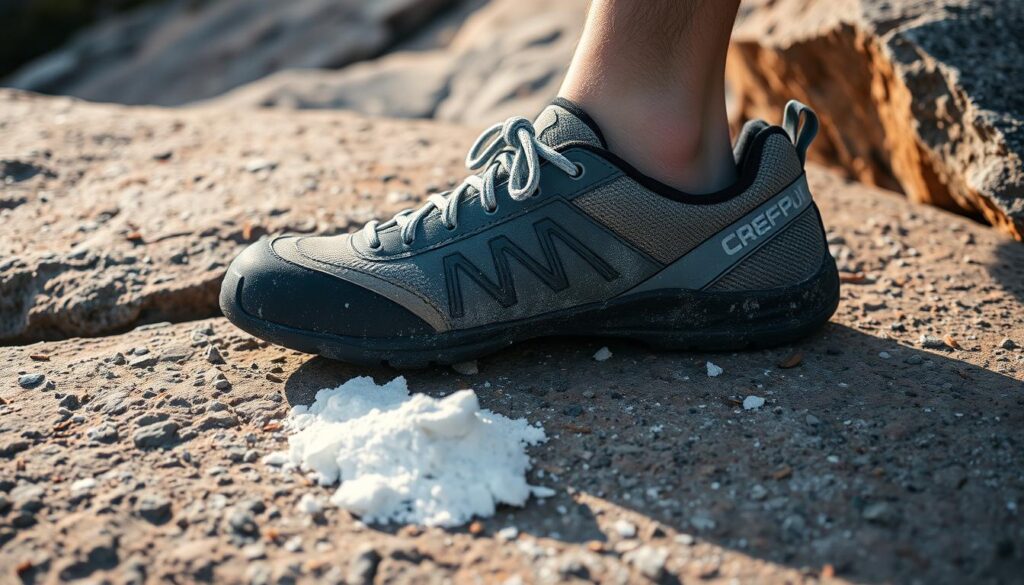 Kletterschuhe und Magnesia