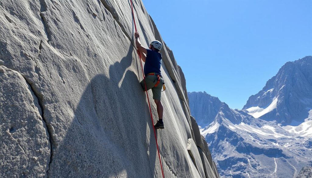 Körperschwerpunkt Klettern