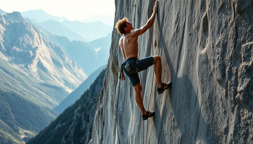 Körperspannung und Balance beim Klettern Körperspannung und Balance beim Klettern