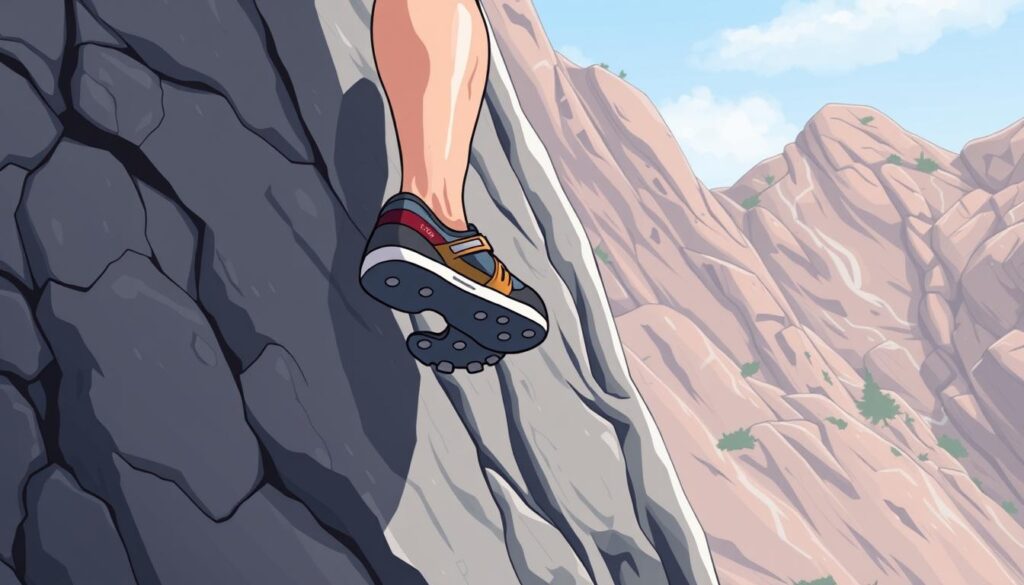 Optimale Fußstellung beim Klettern Optimale Fußstellung beim Klettern