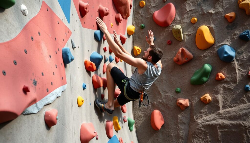 Richtige Grifftechnik beim Klettern Richtige Grifftechnik beim Klettern