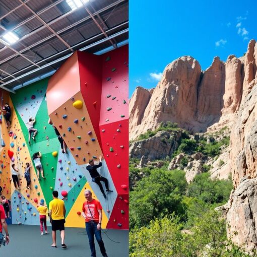 Unterschiede zwischen Indoor- und Outdoor-Klettern