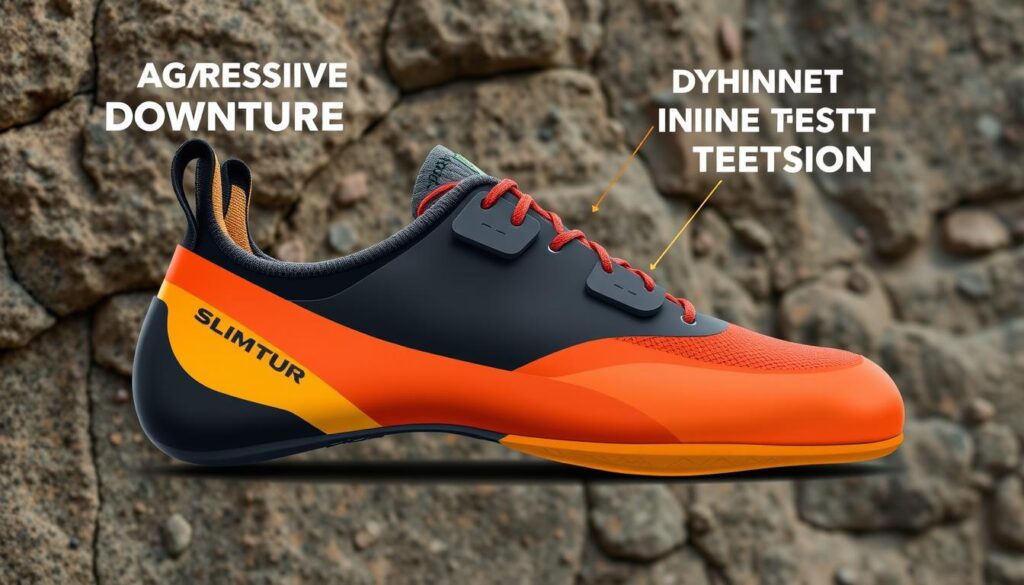 Vorspannung und Downturn Kletterschuhe Vorspannung und Downturn Kletterschuhe