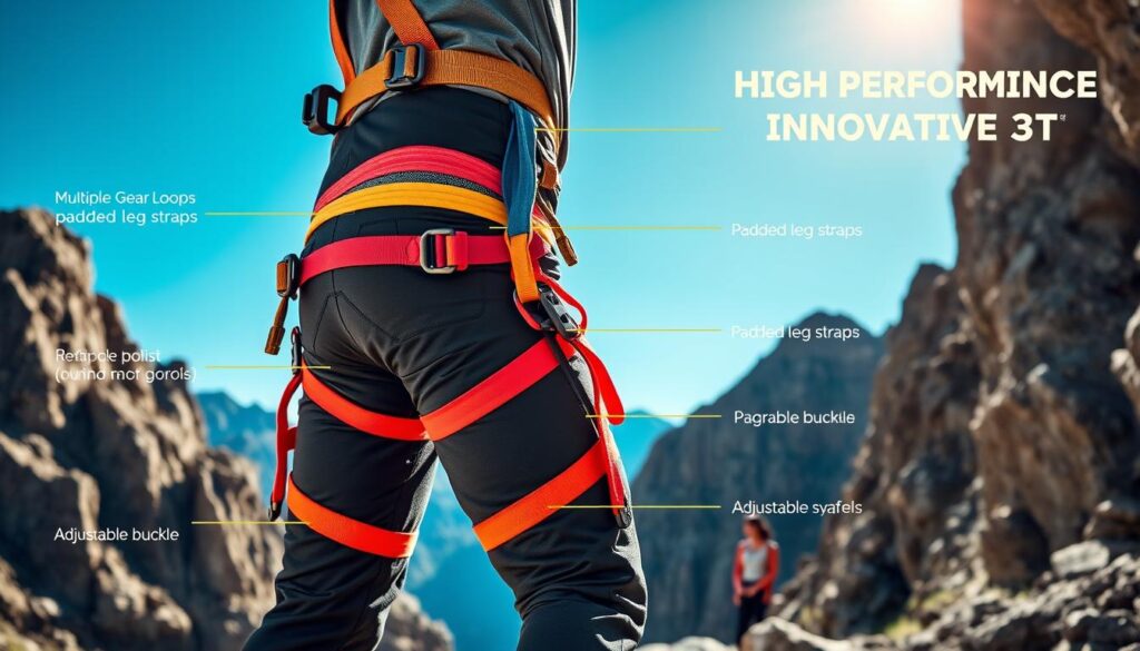 Zusatzfunktionen Outdoor-Klettergurt
