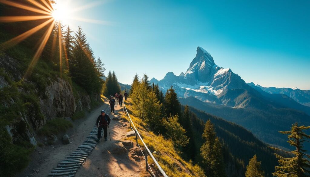 Anreise Grünstein Klettersteig