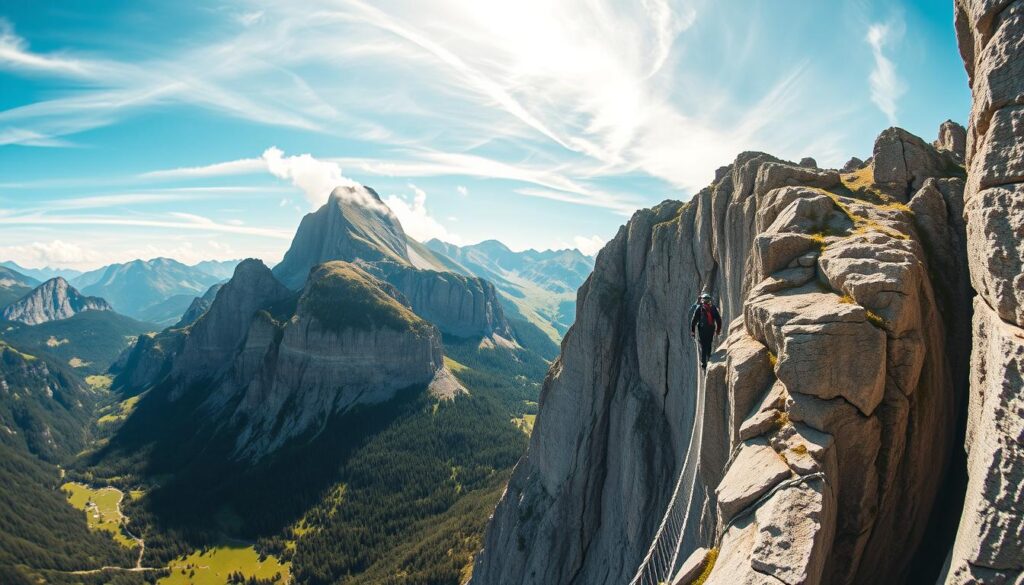 Grünstein Klettersteig Panorama