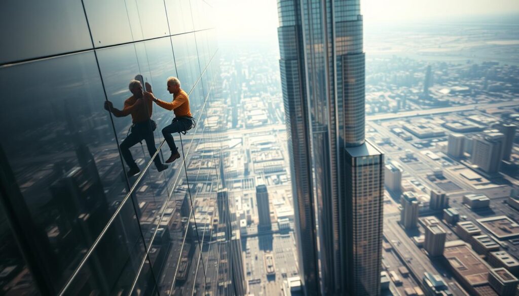 Alain Robert Burj Khalifa Kletterer
