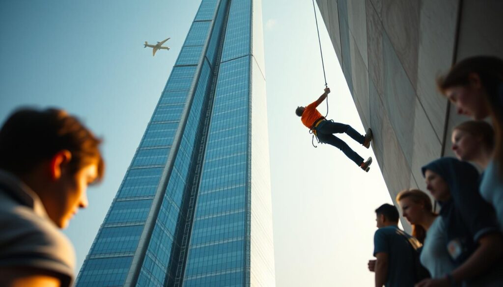 Alain Robert Kletteraktion Burj Khalifa