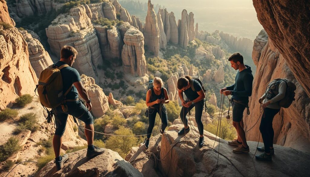 Bouldern Sicherheitstechniken Albarracin