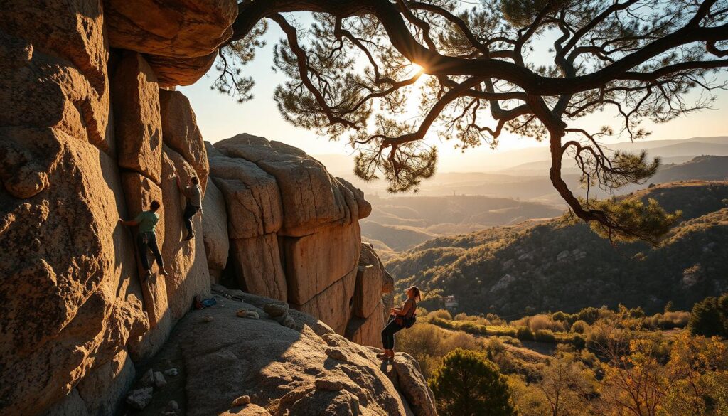 Bouldern in Albarracin Jahreszeiten