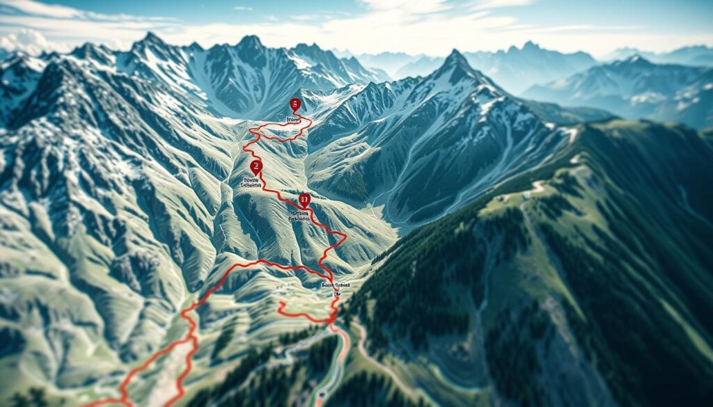 Alpencross Streckenplanung GPS Navigation