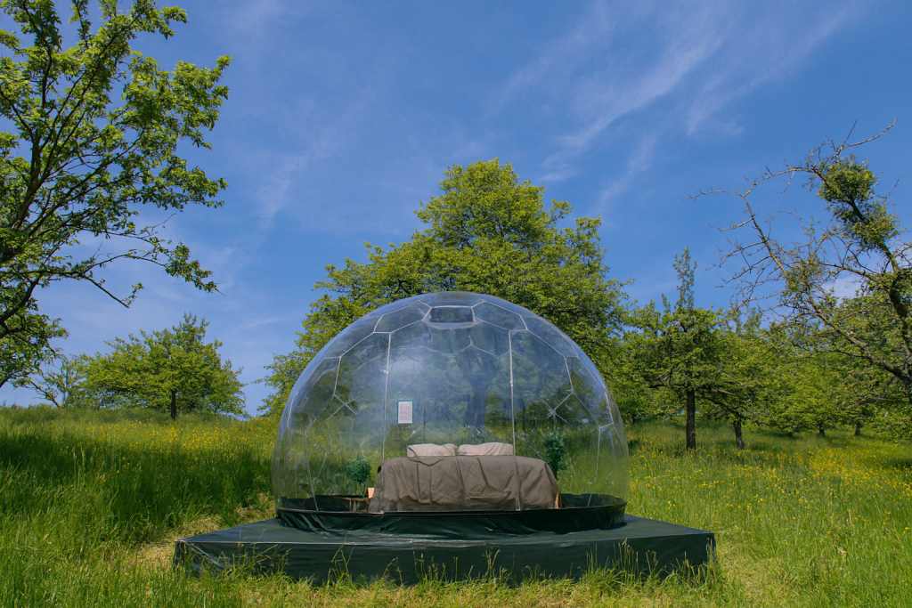 Bubble Tent im Auenwald