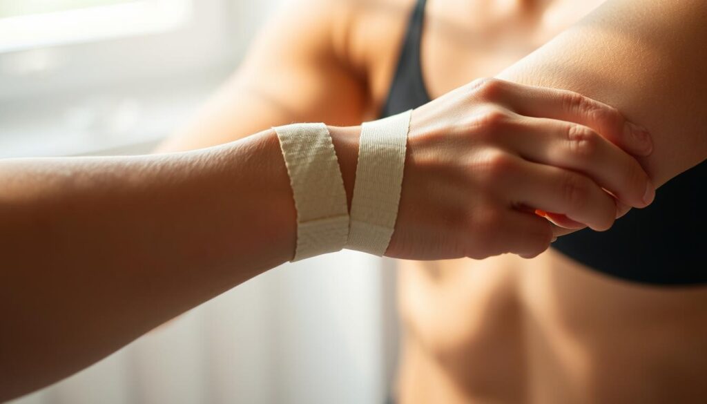 Kinesiotape Hautpflege nach dem Sport