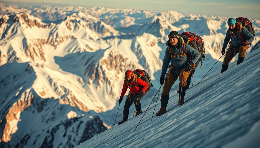 Südtiroler Bergsteiger in den Alpen Südtiroler Bergsteiger in den Alpen