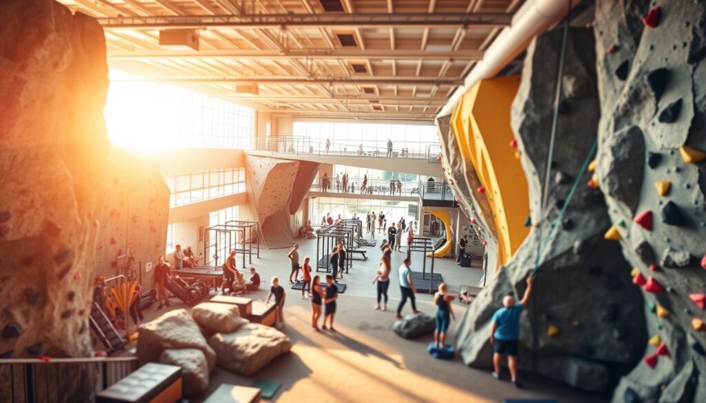 Bouldern und Aktivitäten in der Kletterhalle