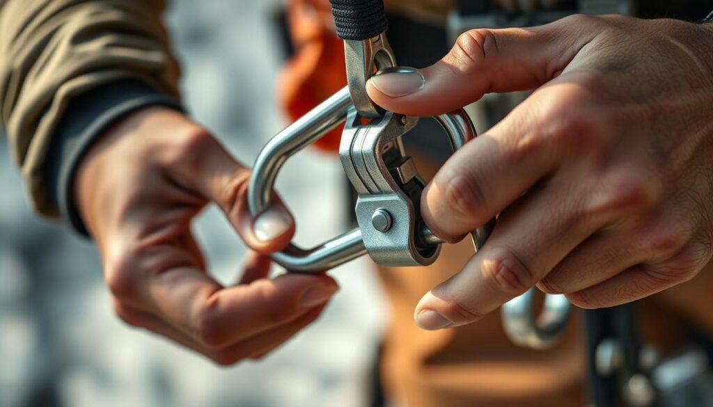 Sichere Handhabung Sicherungsgerät