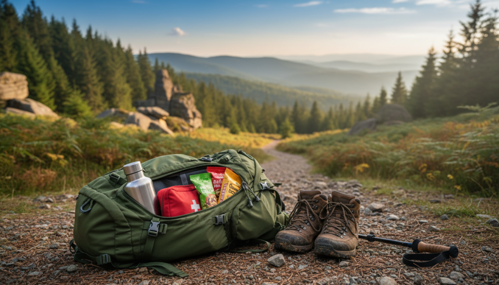 Ausrüstung für Wanderung Ausrüstung für Wanderung