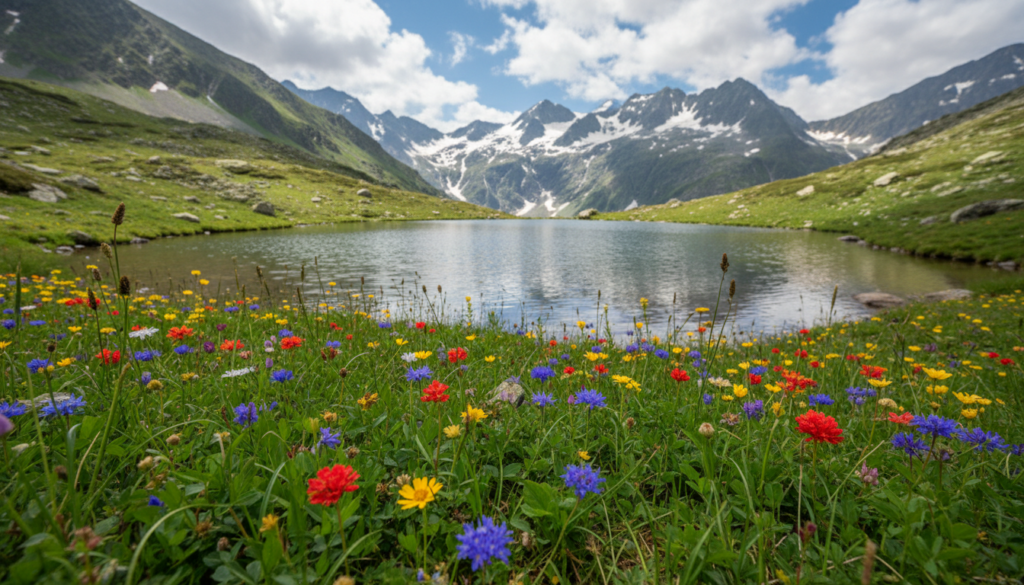Bergseen am Wanderweg Bergseen am Wanderweg