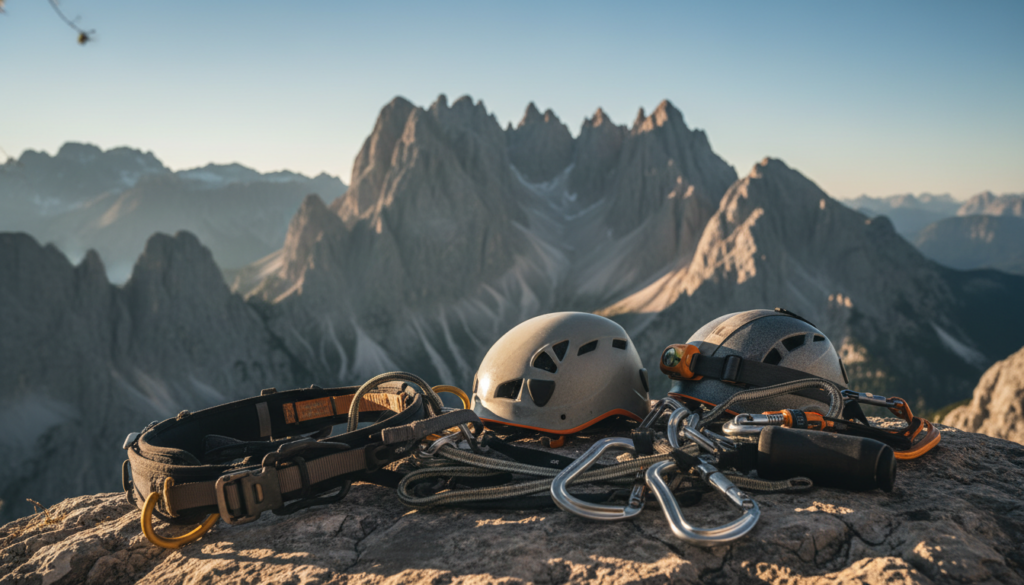 Sicherheitsausrüstung für Klettersteig Sicherheitsausrüstung für Klettersteig