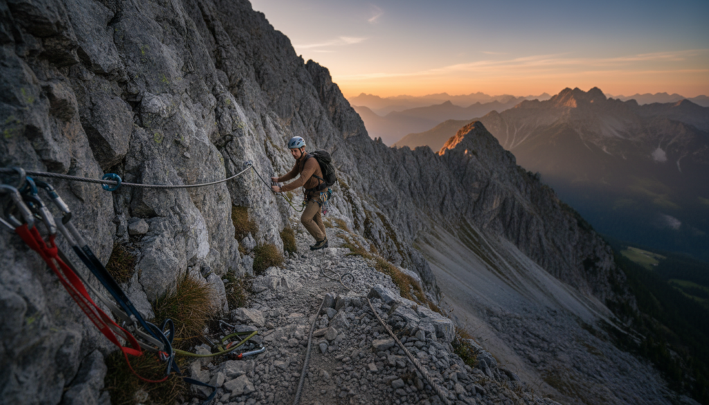 Klettersteig Ölberg Streckenverlauf Klettersteig Ölberg Streckenverlauf