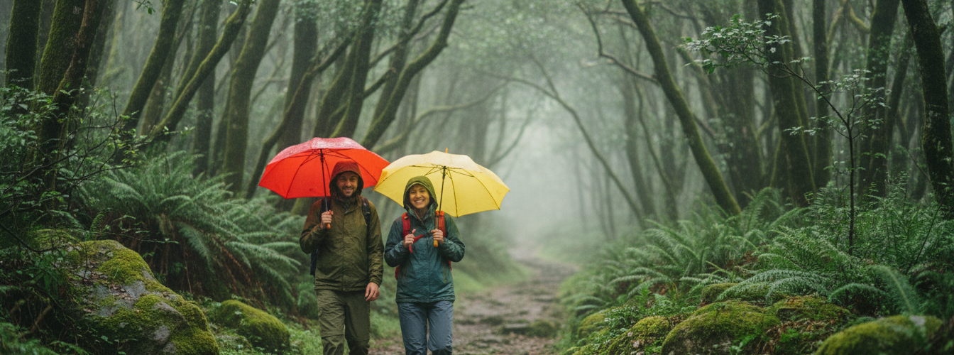 Wandern bei Regen