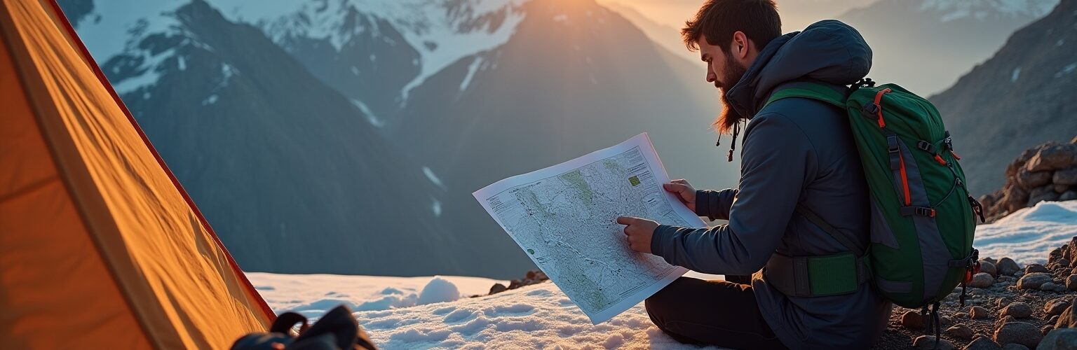 bergsteigen route planen-Titel